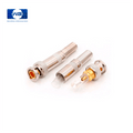 Conector BNC de tornillo con cola en resorte y punta de cobre