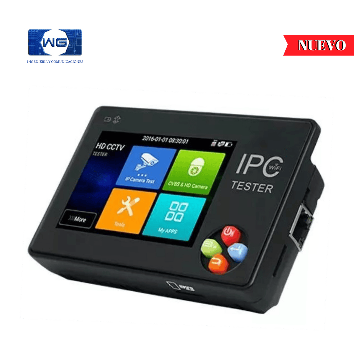 Probador De Cámara Cctv Pantalla Lcd 3,5 Pul, Ipc 1600,wifi