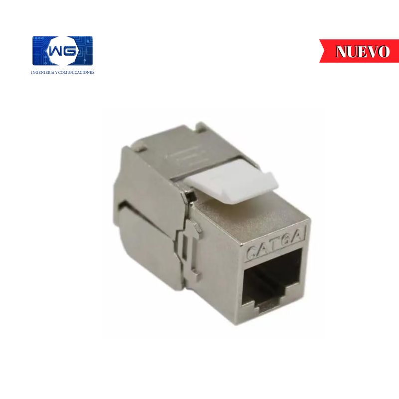 Jack blindado rj45 Cat 6a marca WEEPDA