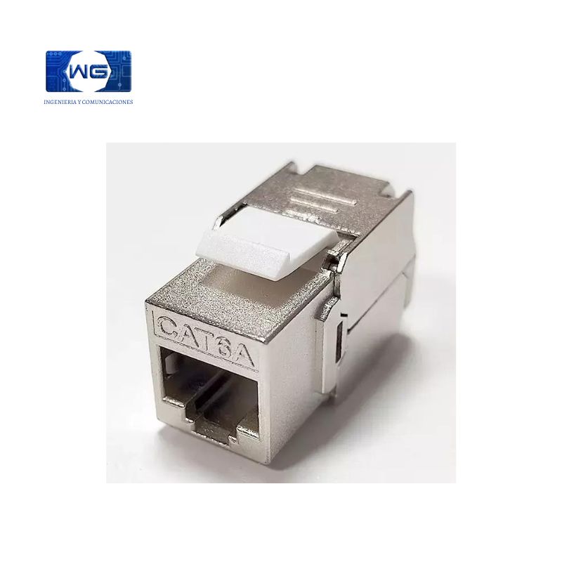 Jack blindado rj45 Cat 6a marca WEEPDA
