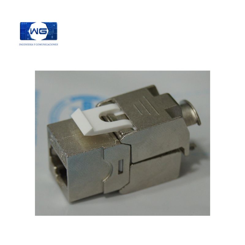 Jack blindado rj45 Cat 6a marca WEEPDA