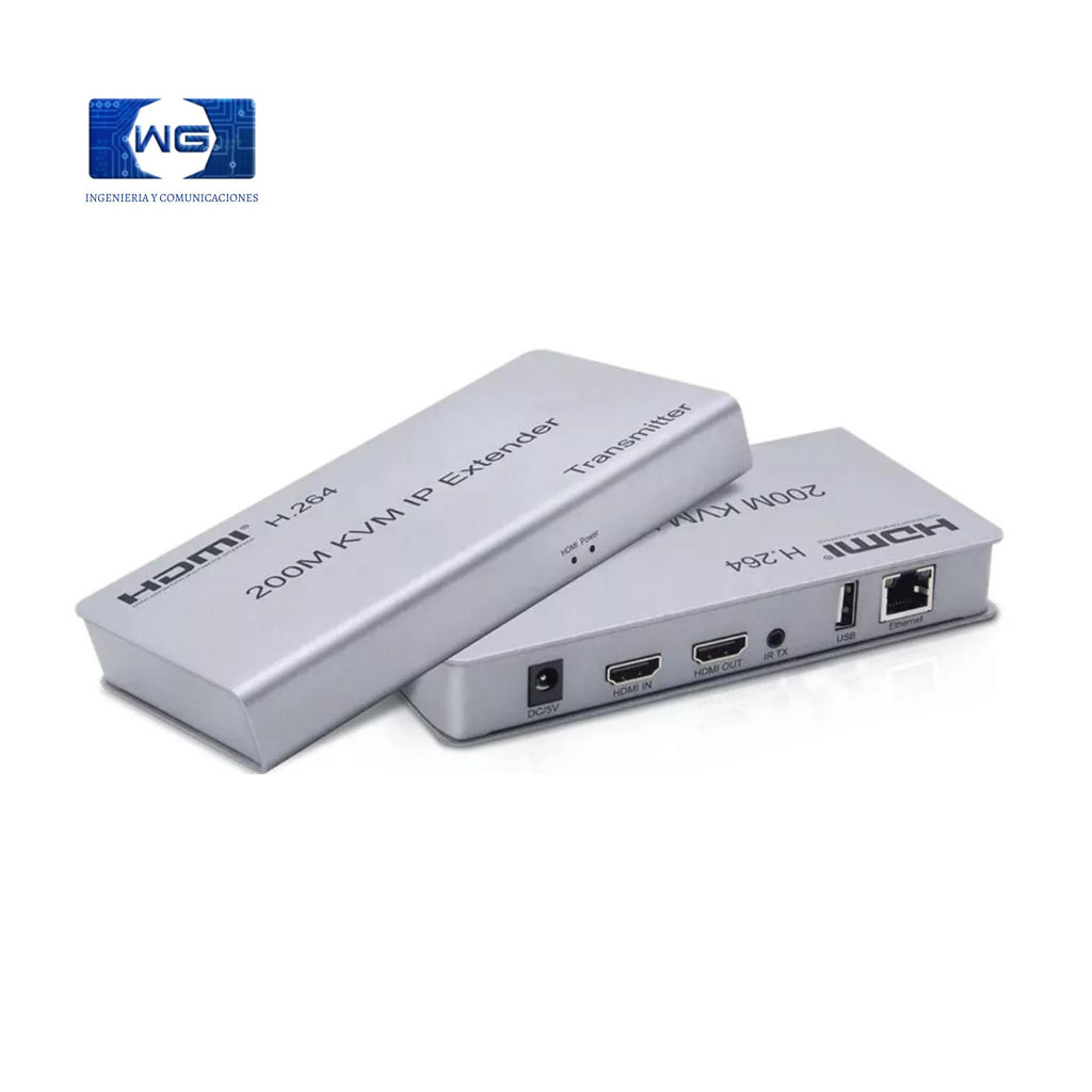 Extensor Hdmi Kvm De 200m 1080p Sobre Cat 5e/6