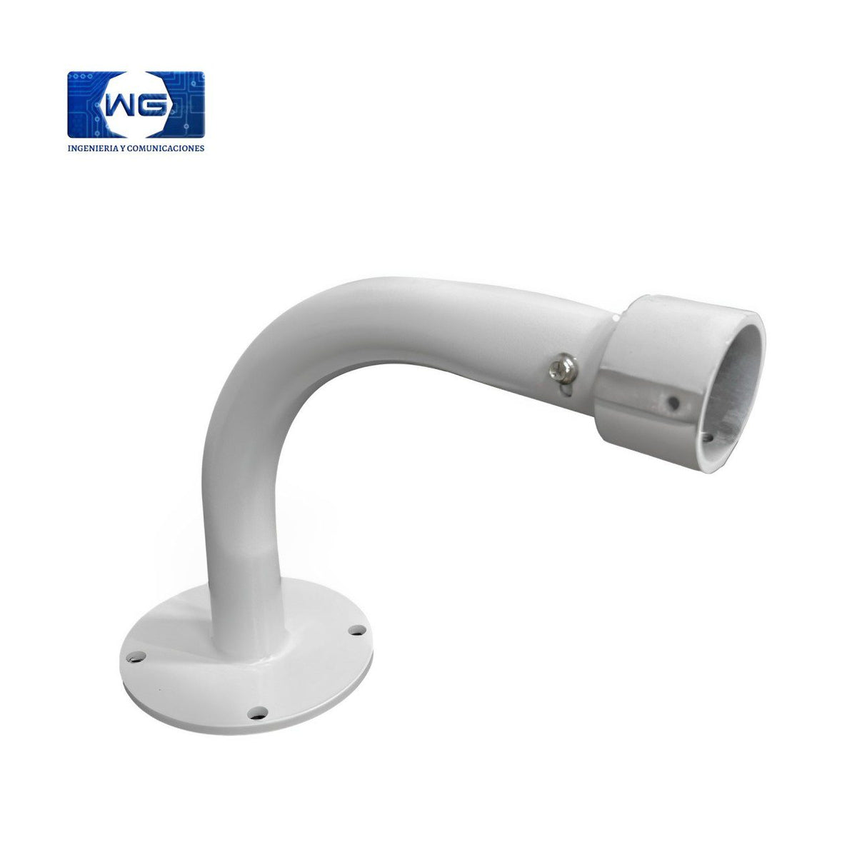 Soporte curvo para cámara de seguridad CCTV - soporte-curvo-15cm-con-buje-ptz