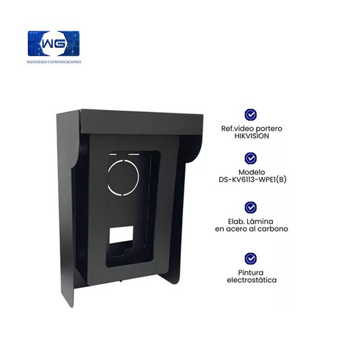 Protector video portero Hikvision MODELO: DS-KV6113-WPE1(B)