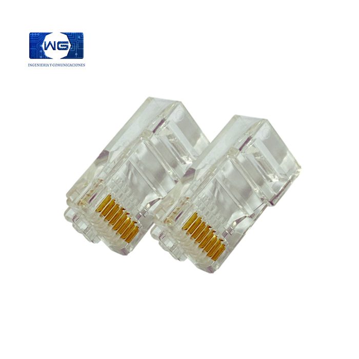 Conectores Plásticos Cat 5e / Cat 6 - cat-5-x-100-unidades