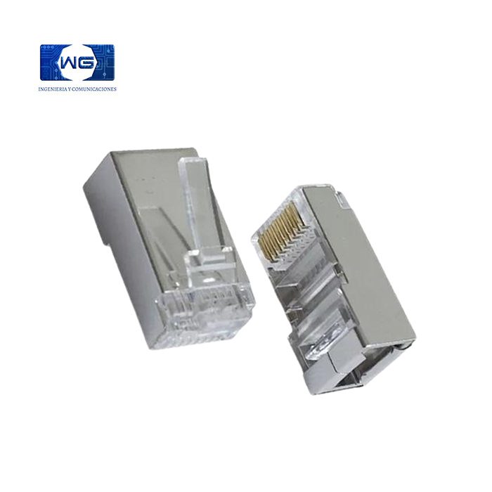 Conectores Blindados Cat 5e / Cat 6 - cat-5e-x-100-unidades