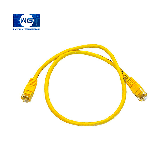 Patch cord Cat 6 100% cobre - 1m / amarillo
