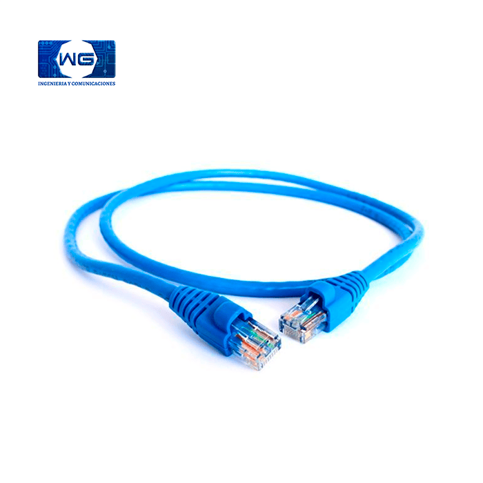 Patch cord Cat 6 100% cobre - 1m / azul
