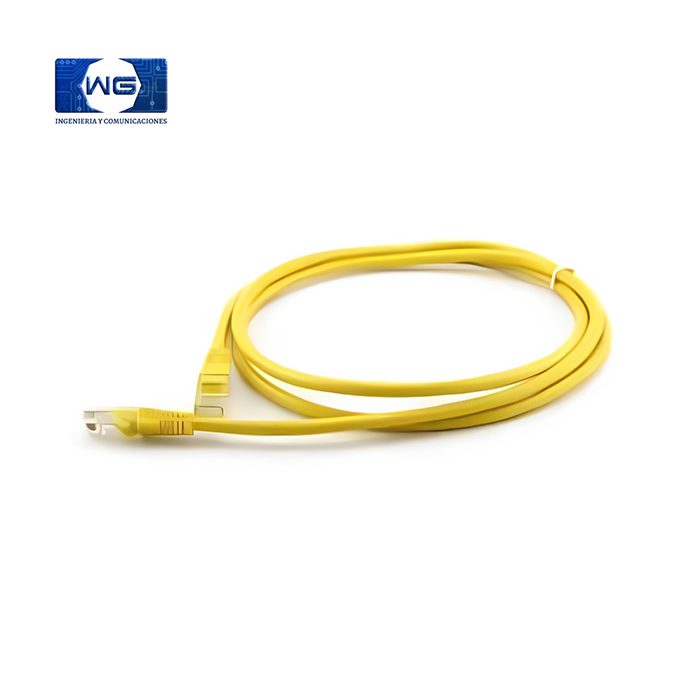 Patch cord Cat 6 100% cobre - 2m / amarillo