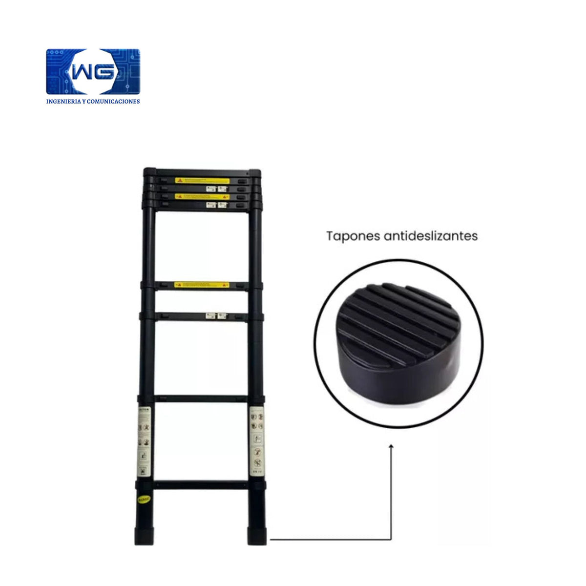 Escalera plegable telescópica