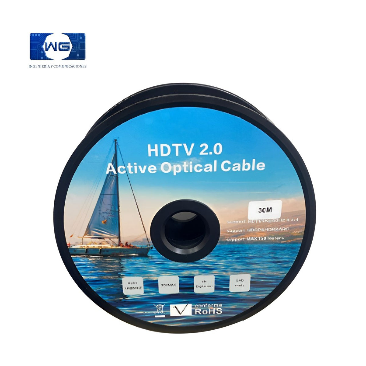 Cable Hdmi De Fibra Óptica 4k X 8k - 30m