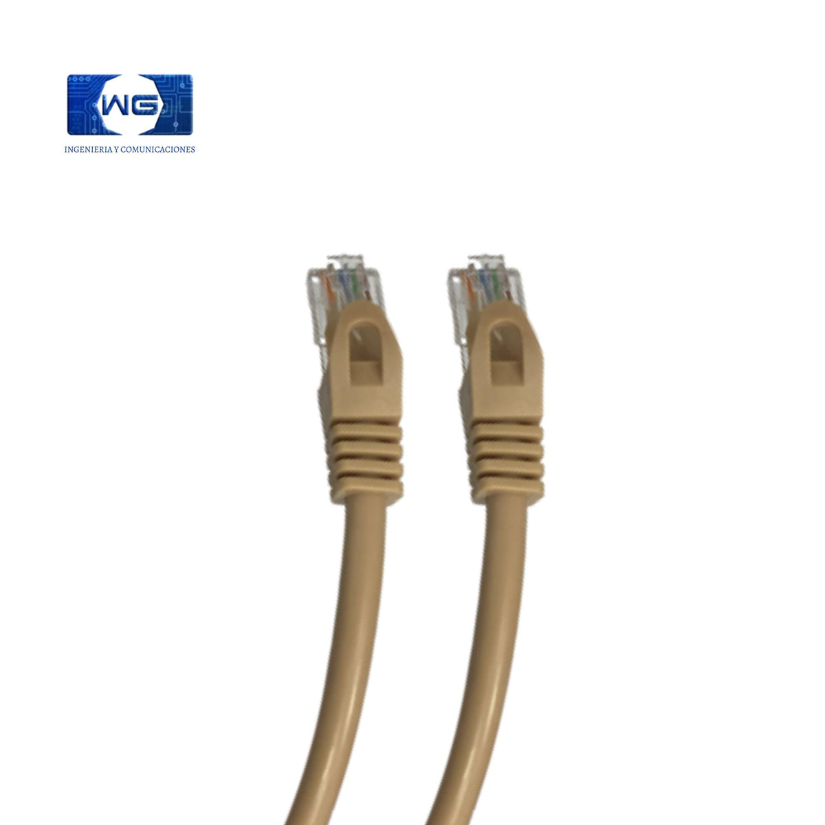 Patch cord Cat 6 100% cobre - 0-5m / cafe