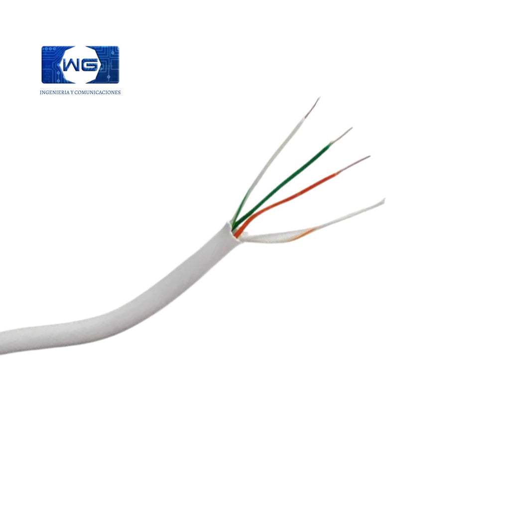 Cable Para Alarma Unifilar De 4 Hilos X 305mts