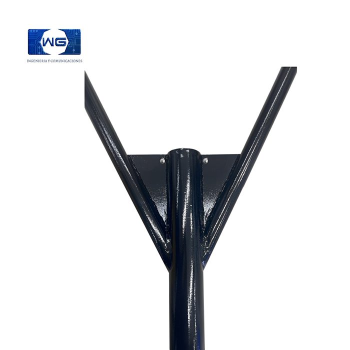 Poste con doble brazo para exteriores