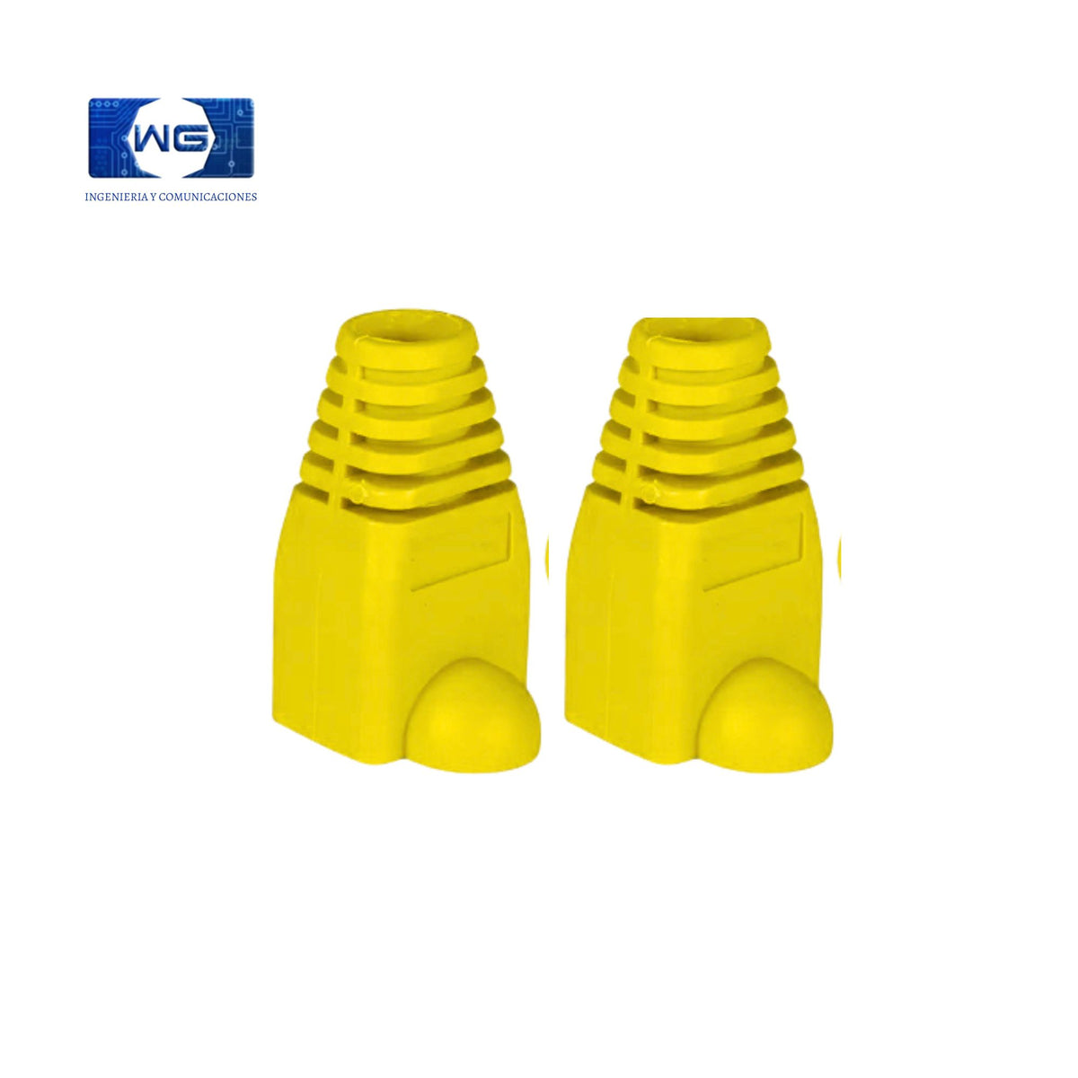 Botas o Capuchones RJ45 bolsa X 100u - amarillo