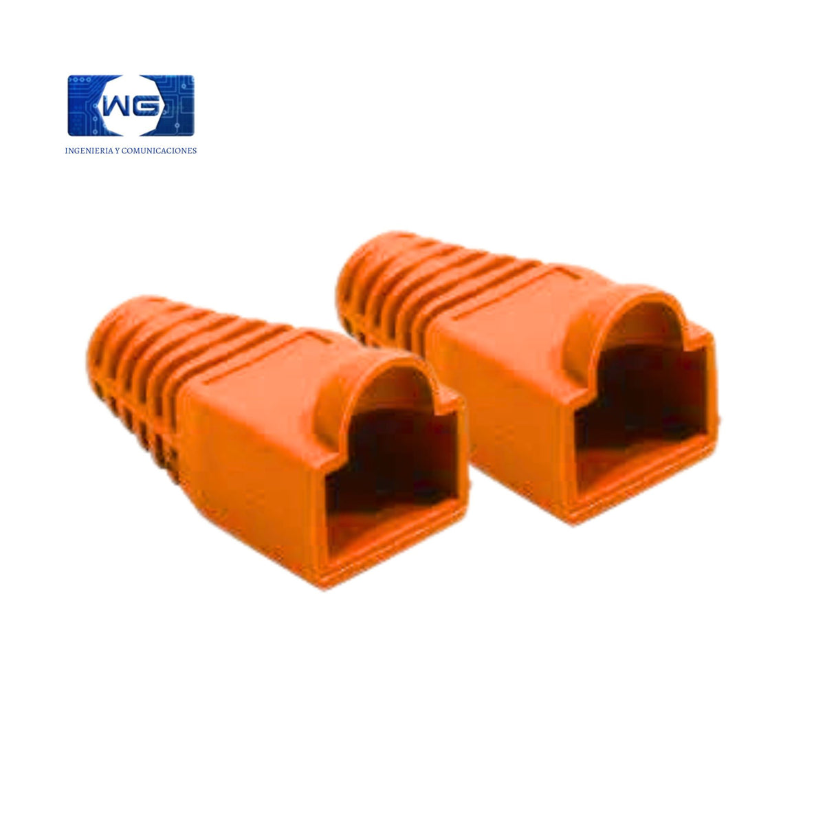 Botas o Capuchones RJ45 bolsa X 100u - naranja