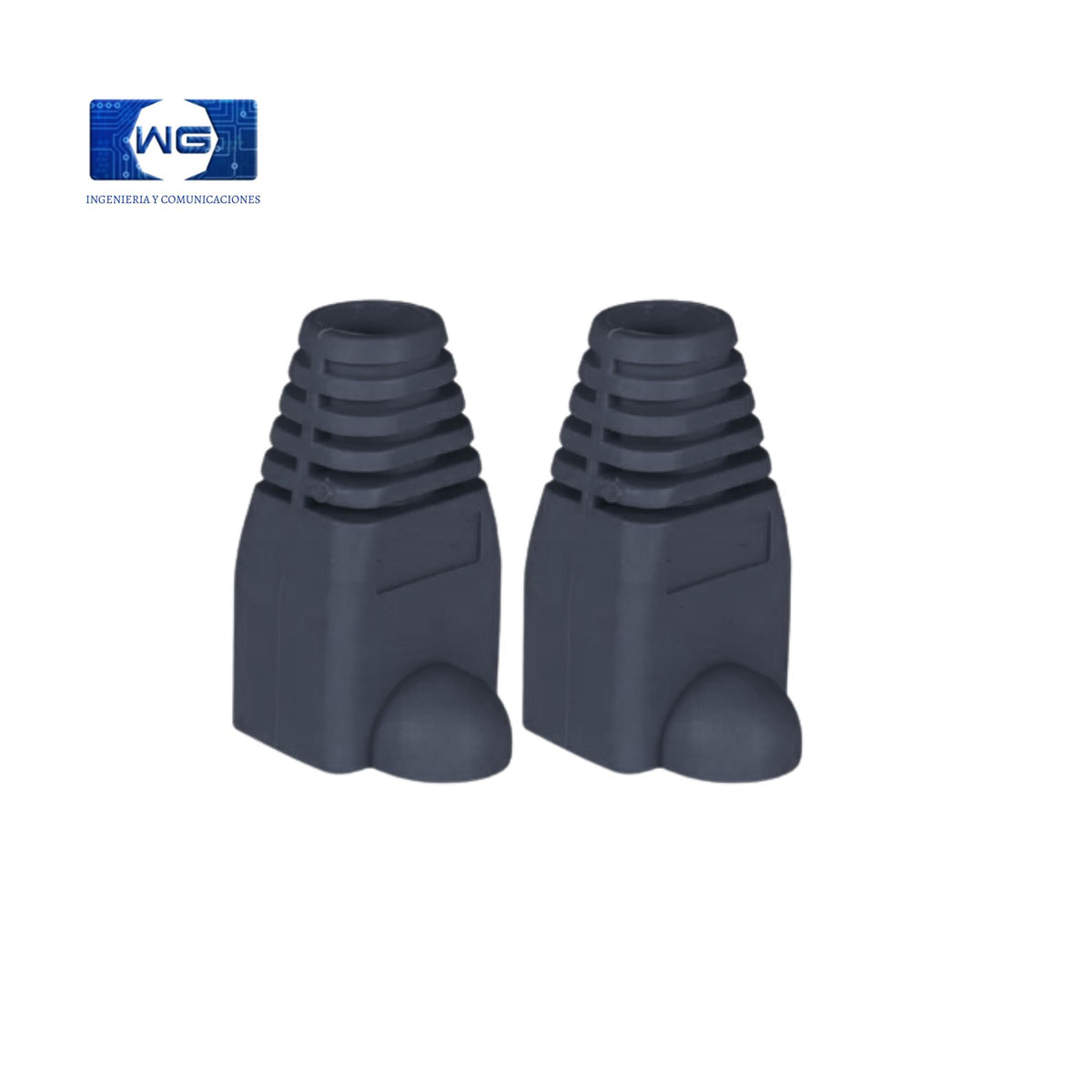 Botas o Capuchones RJ45 bolsa X 100u - negro