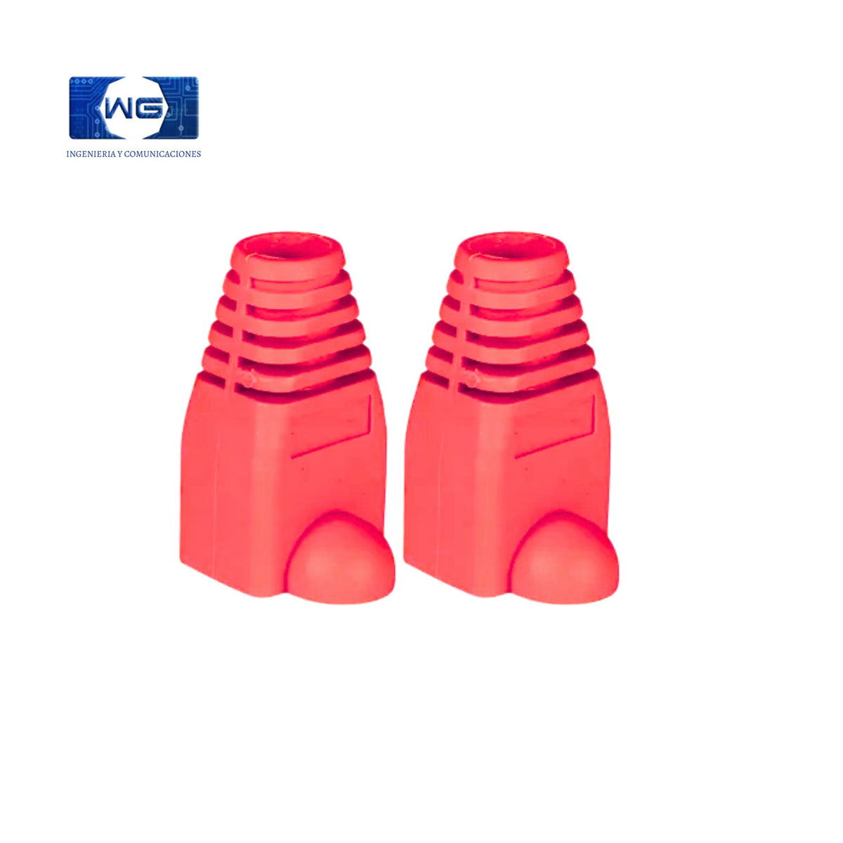 Botas o Capuchones RJ45 bolsa X 100u - rojo