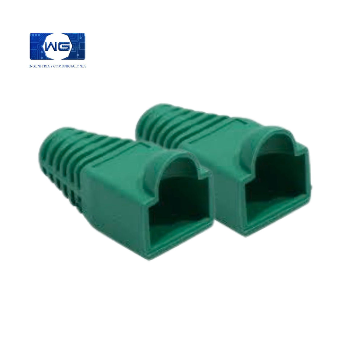 Botas o Capuchones RJ45 bolsa X 100u - verde