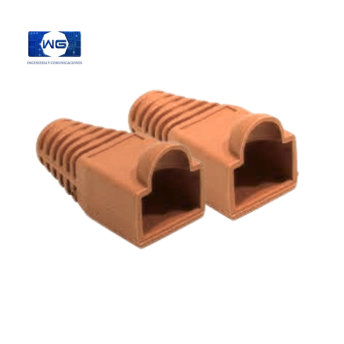 Botas o Capuchones RJ45 bolsa X 100u - cafe