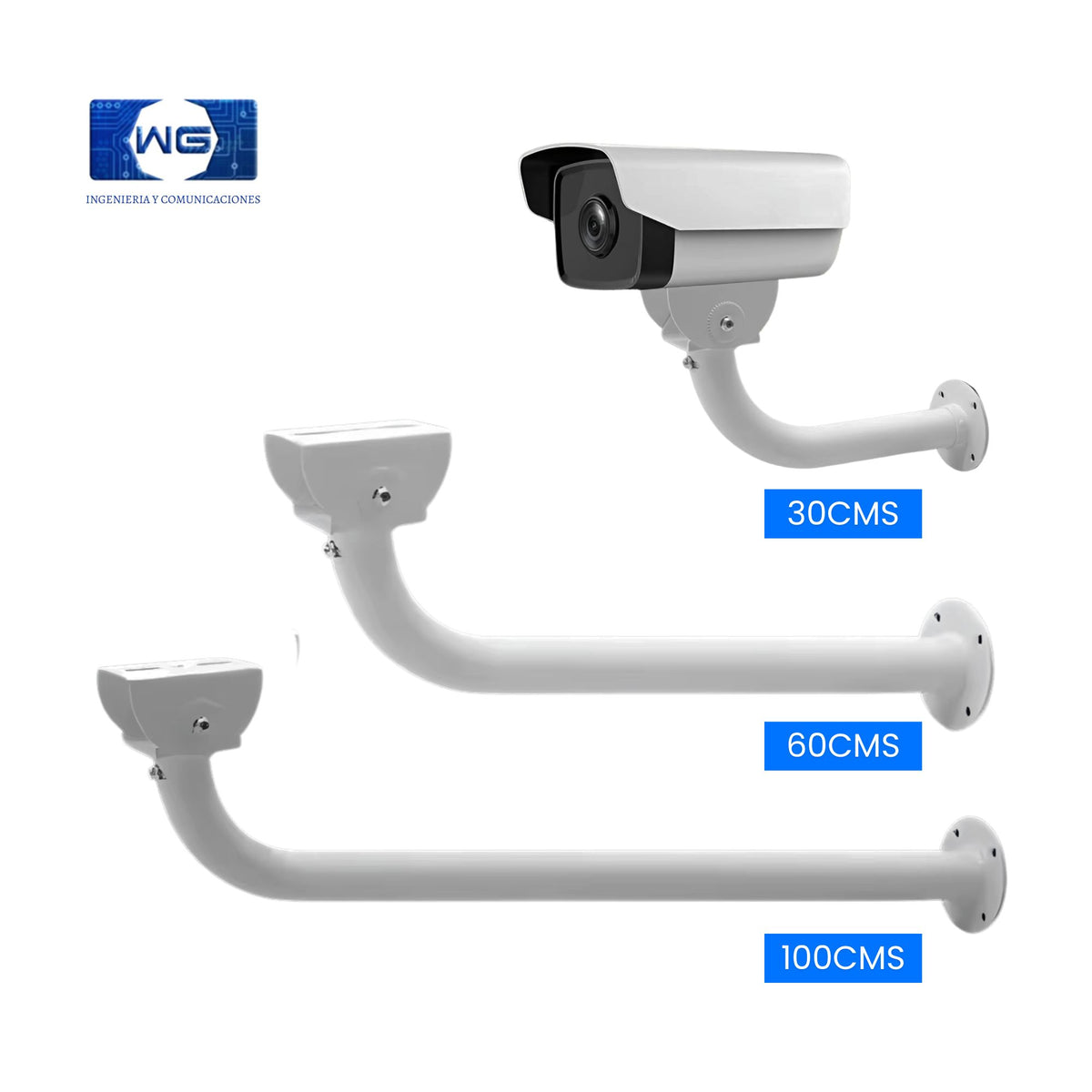 Brazo en L con base fija