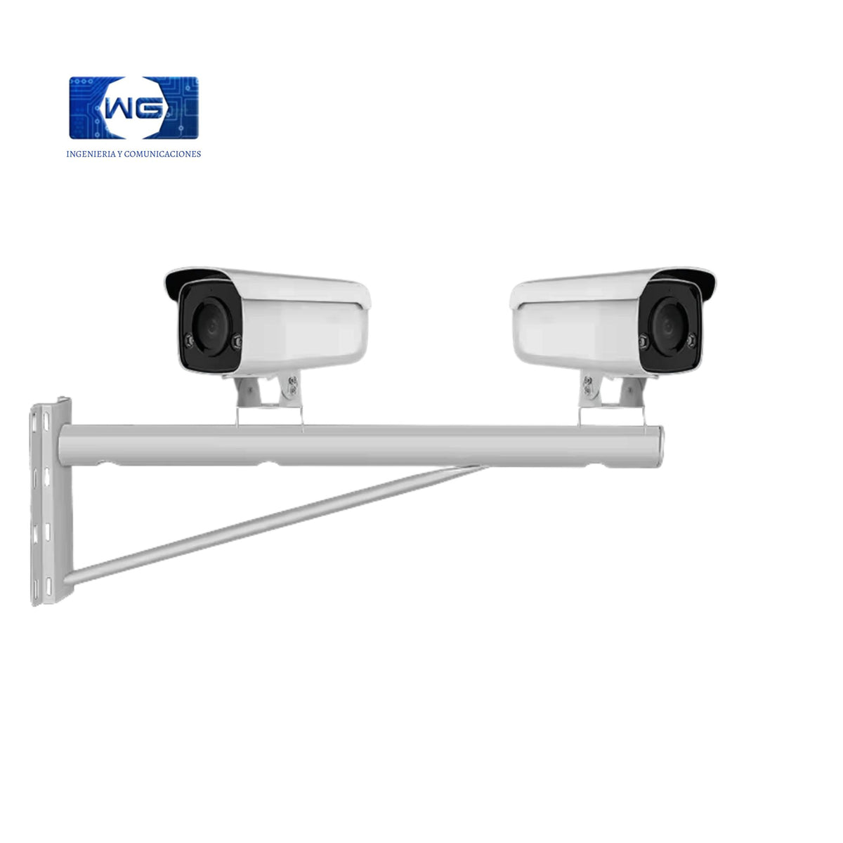 Brazo fijo para dos cámaras de seguridad CCTV - 100cm