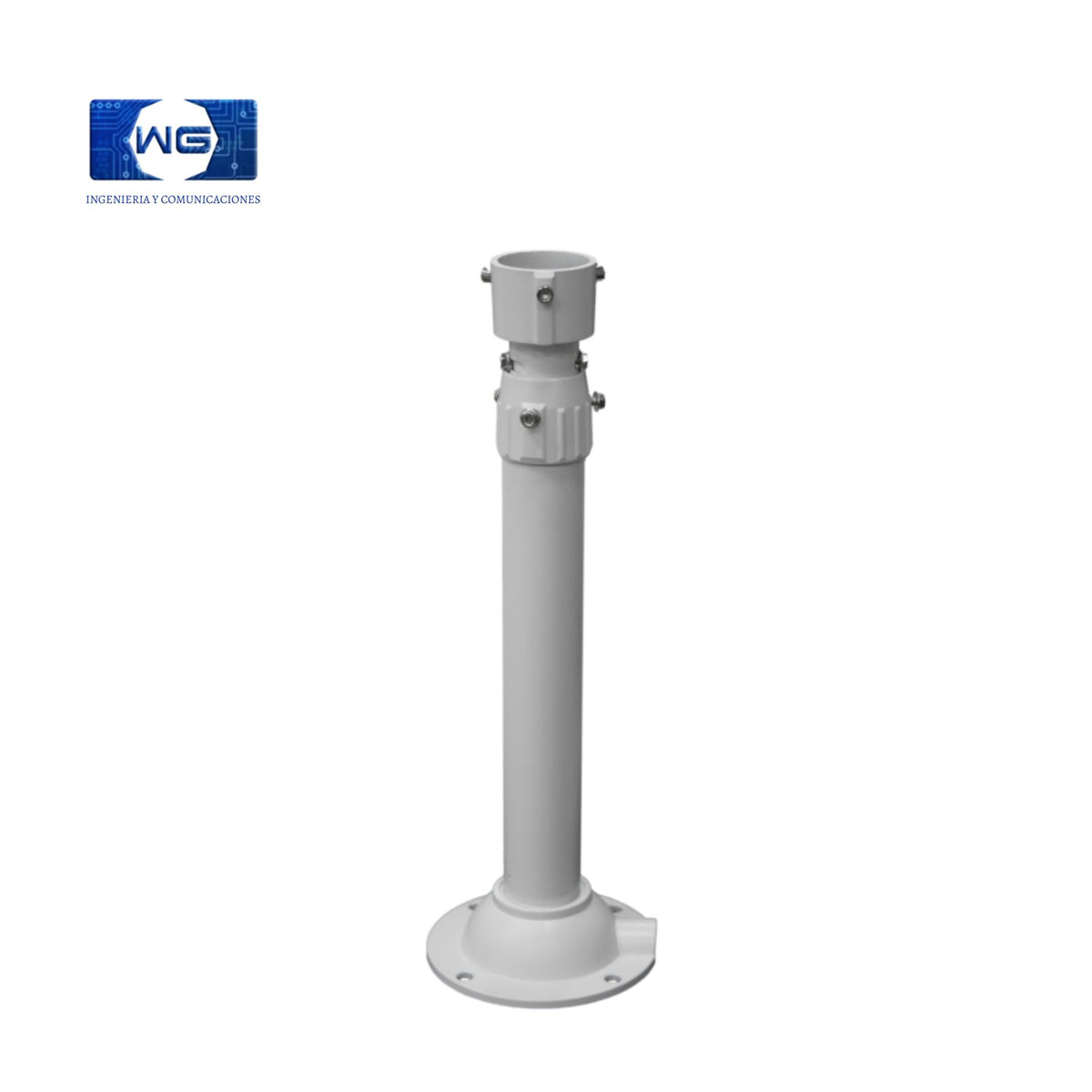 Soporte expansible recto para cámara de seguridad CCTV - 30cm-a-60cm-buje-ptz