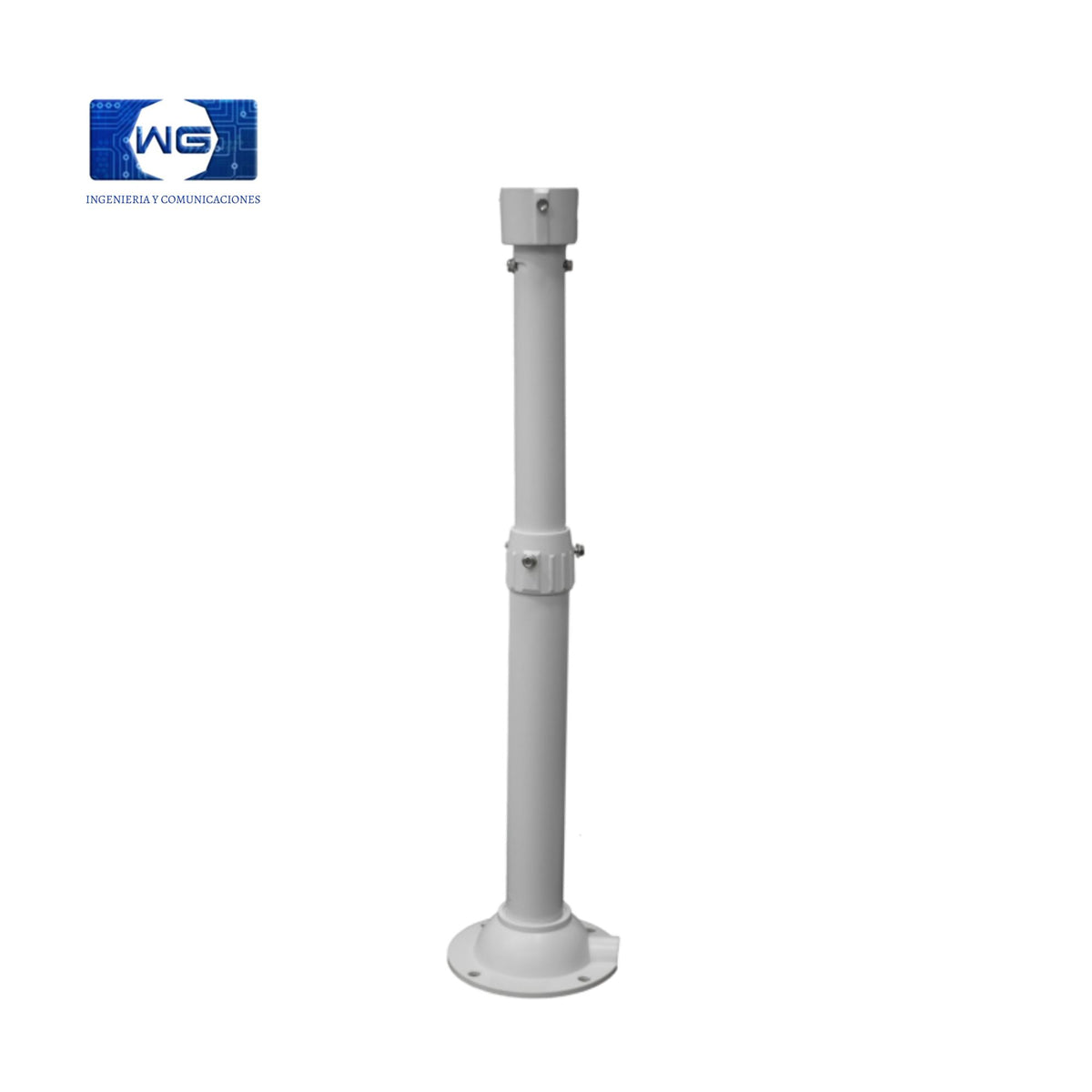 Soporte expansible recto para cámara de seguridad CCTV - 60cm-a-120cm-buje-ptz