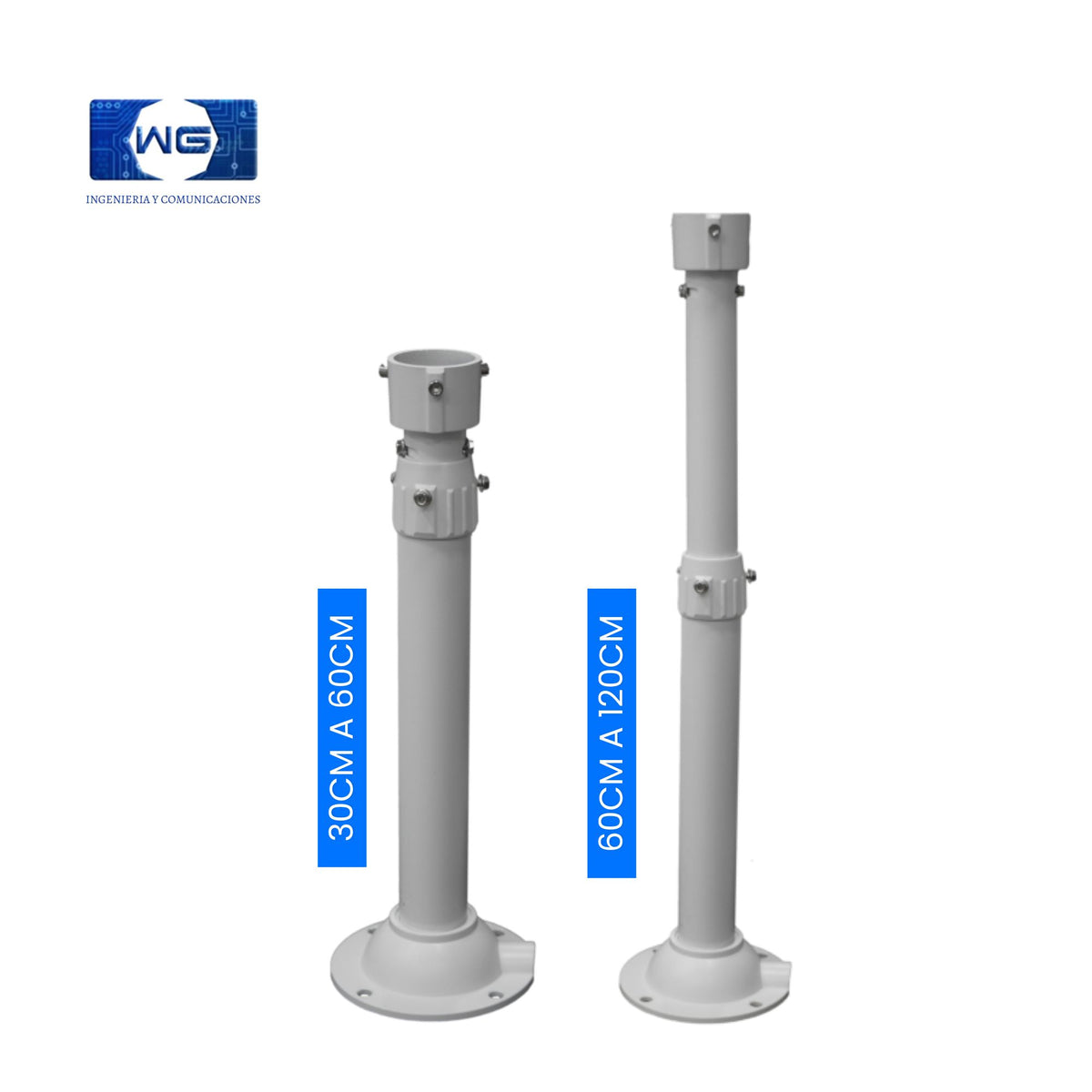 Soporte expansible recto para cámara de seguridad CCTV