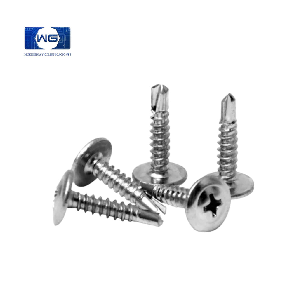 Tornillo Pta. broca cabeza plana 4.3*13