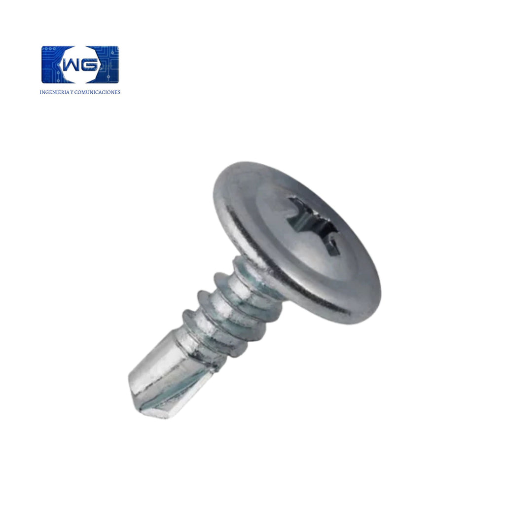 Tornillo Pta. broca cabeza plana 4.3*13