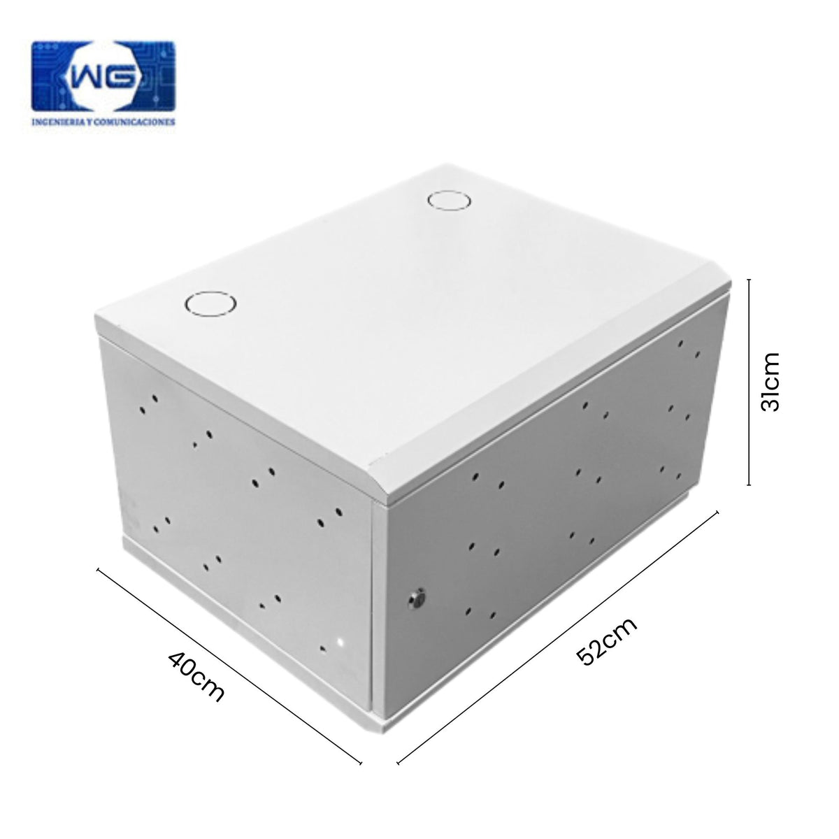 Gabinete 5RU ( 31cm * 52cm * 40cm) - blanco