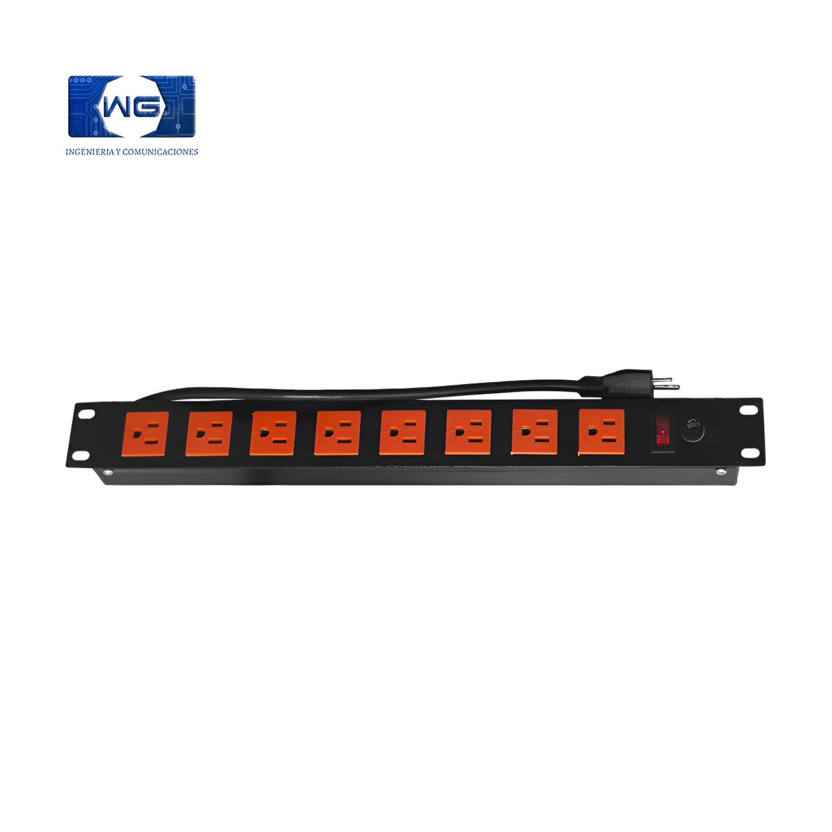 Multitoma Para Rack 8 con fusible
