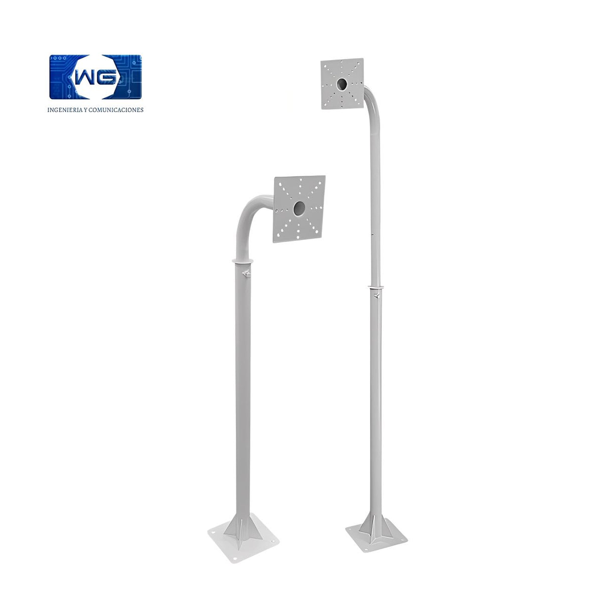 Pedestal Expandible para Cámara de Seguridad CCTV de 1 a 1.70 Metros