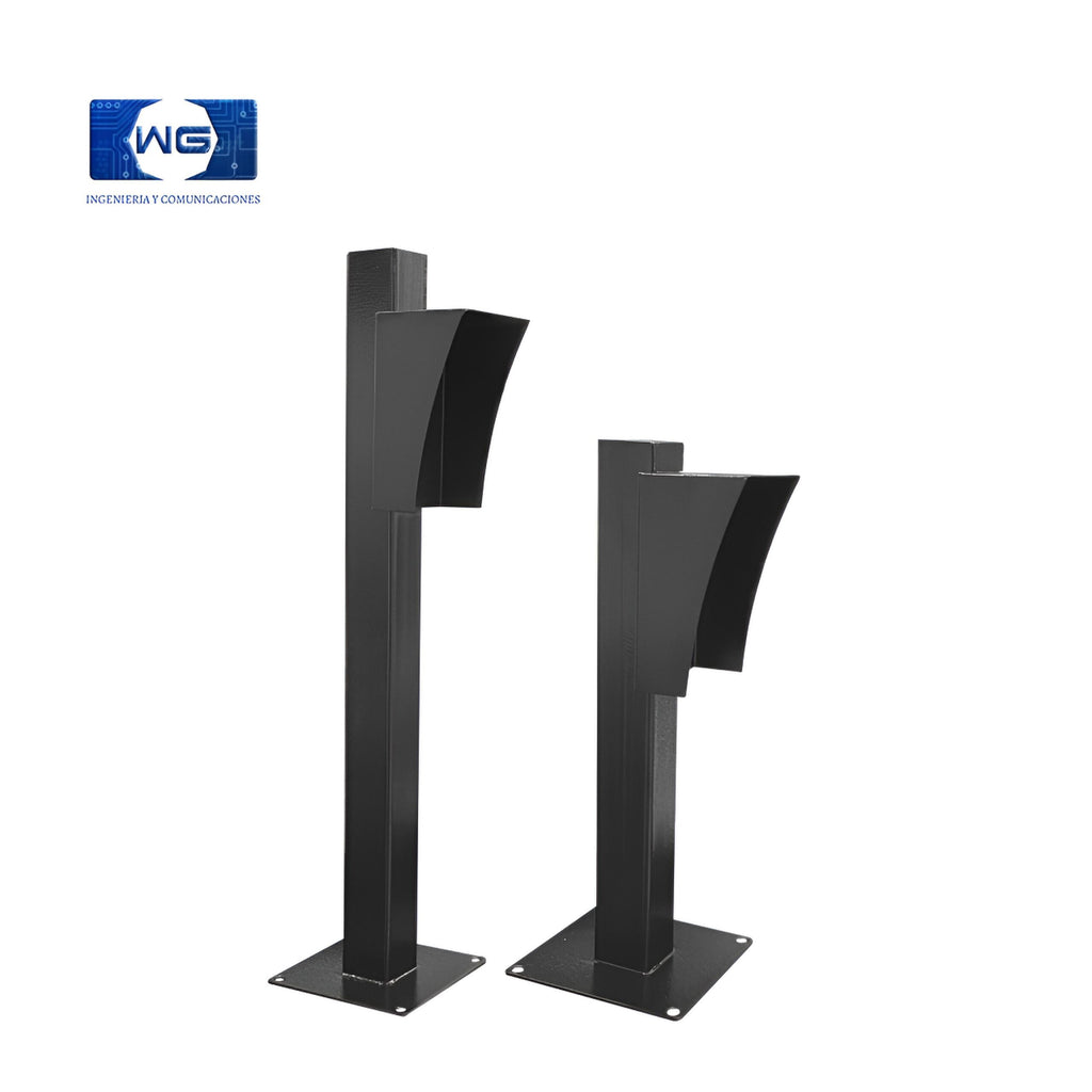 Pedestal para fotoceldas con caperuza