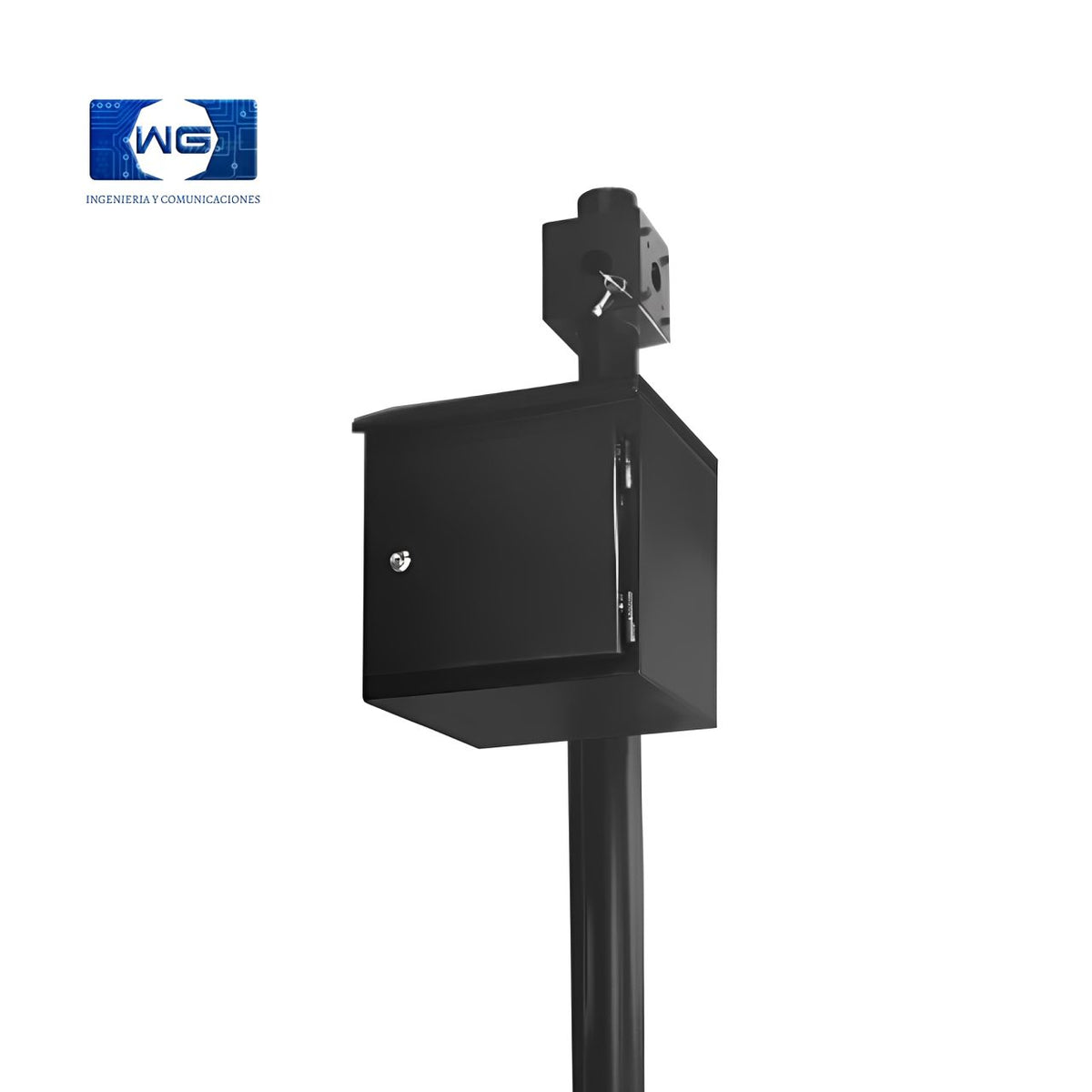 Poste para exteriores con cofre