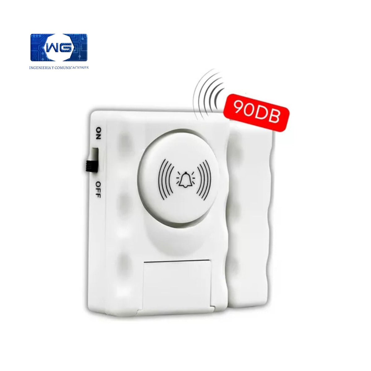 Sensor Magnético Inalámbrico Para Puertas Y Ventanas 90DB