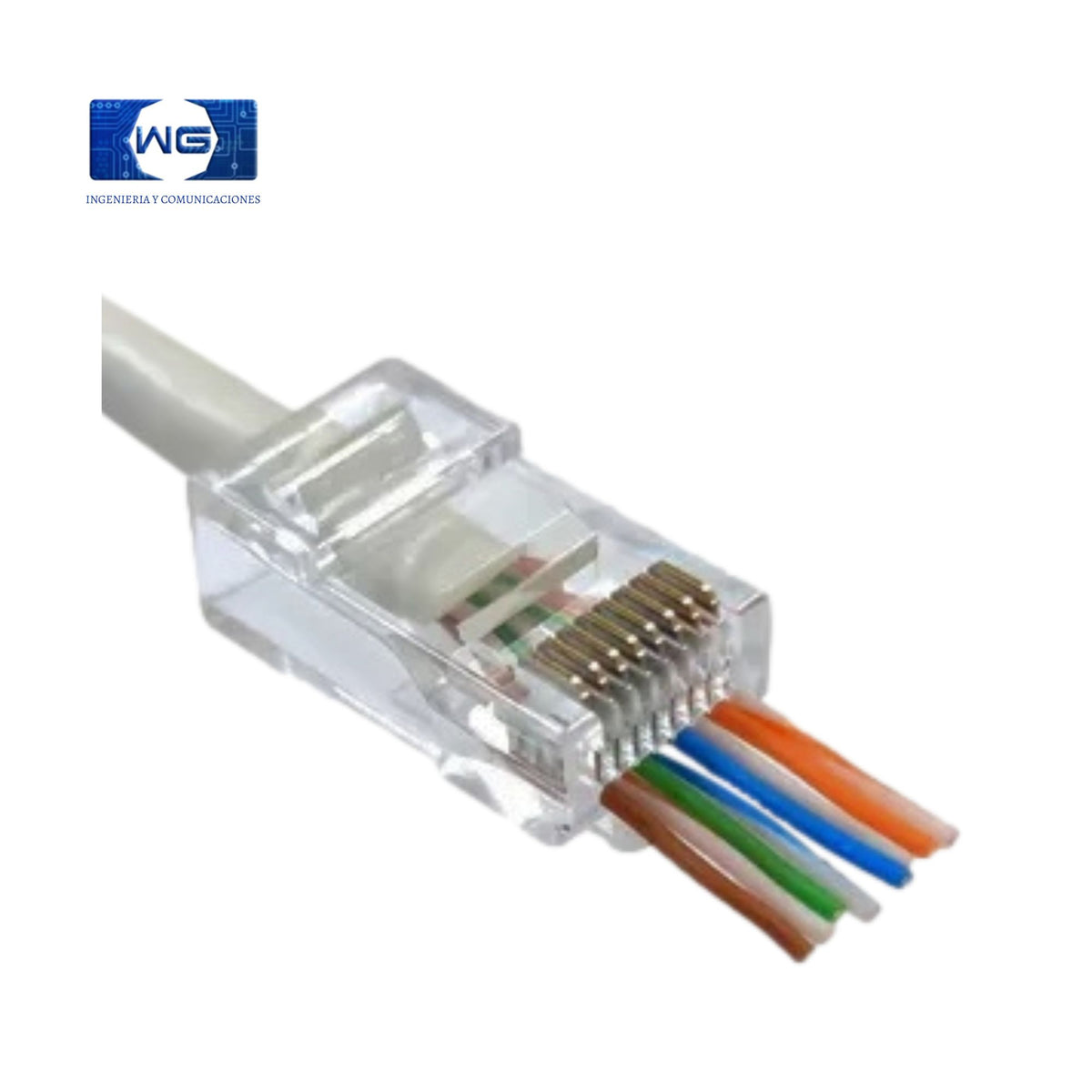 Plug Rj45 Pasante Cat6 x 100unidades