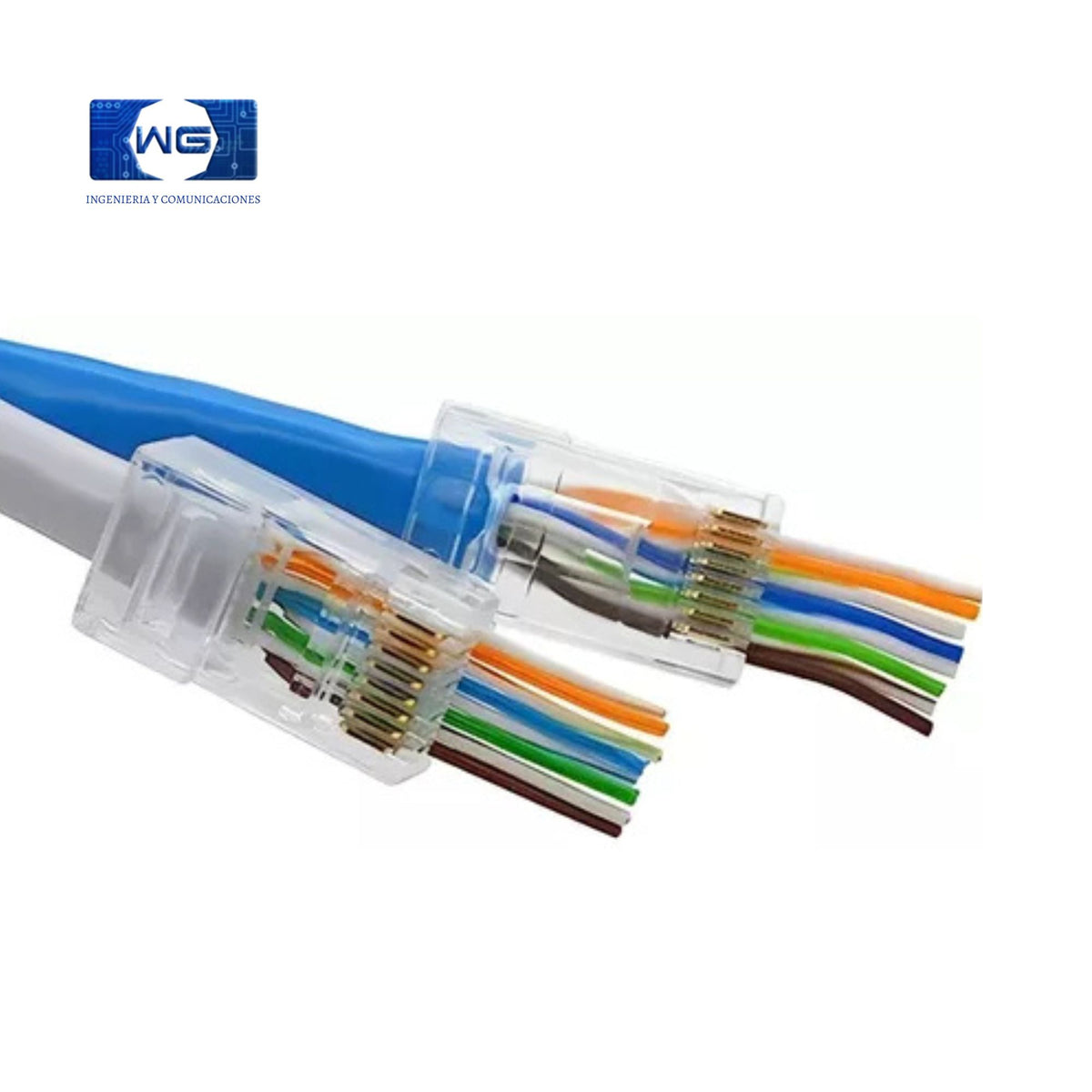 Plug Rj45 Pasante Cat6 x 100unidades