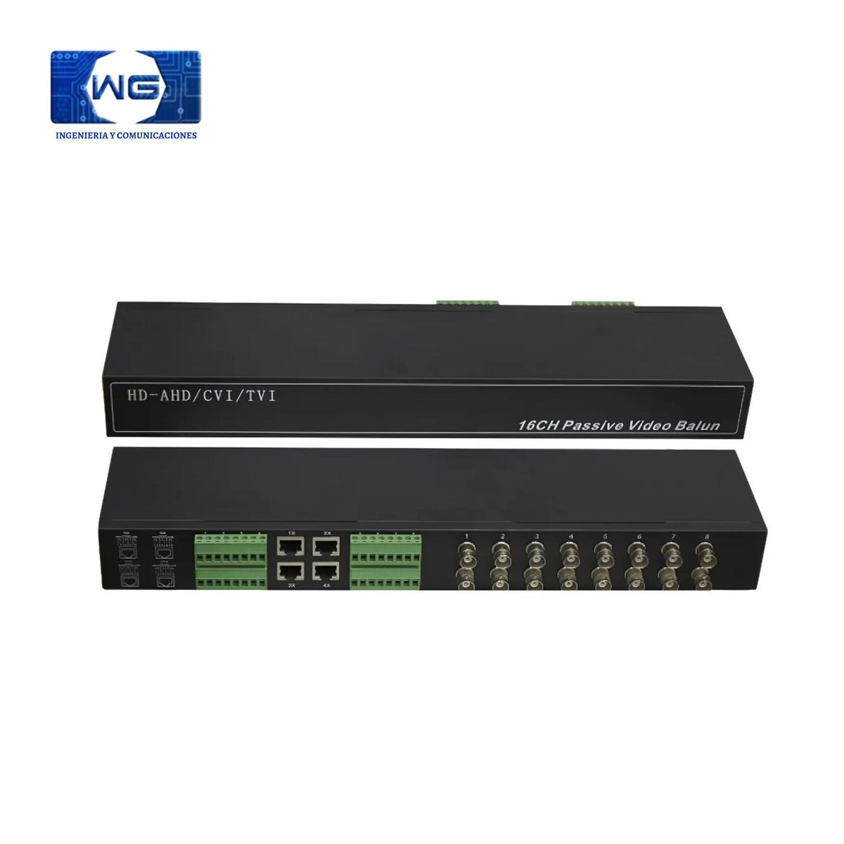 Video balun pasivo 16 canales