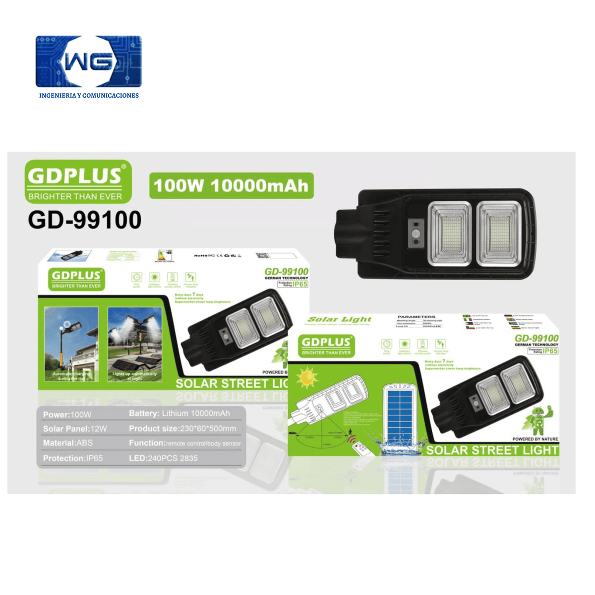 Lámpara solar para poste GD-99100