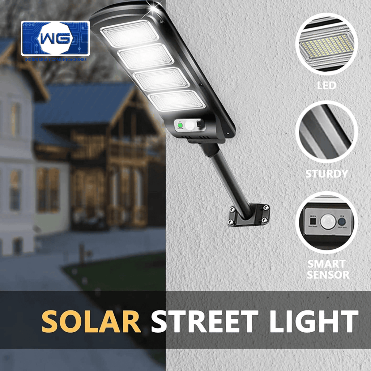 Lámpara solar para poste GD-99100