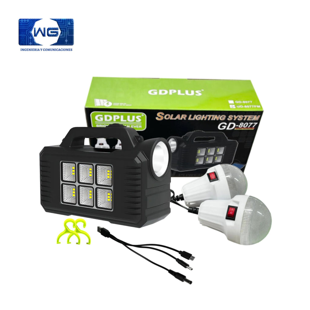 Sistema solar recargable GD- 8077FM