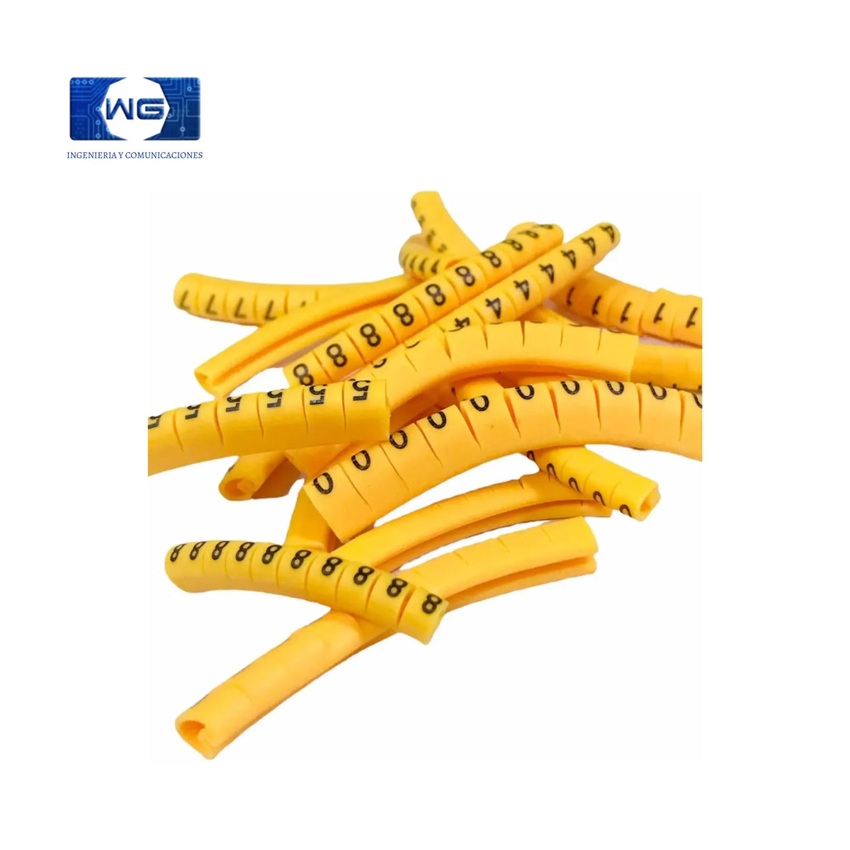 Marcador Plástico De Cables Tamaño 8,0 Mm2 -500 Piezas