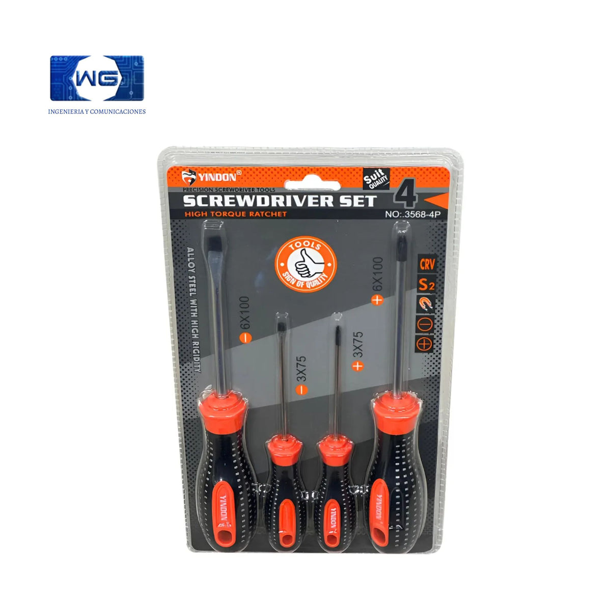 Set destornillador 4 piezas 3568