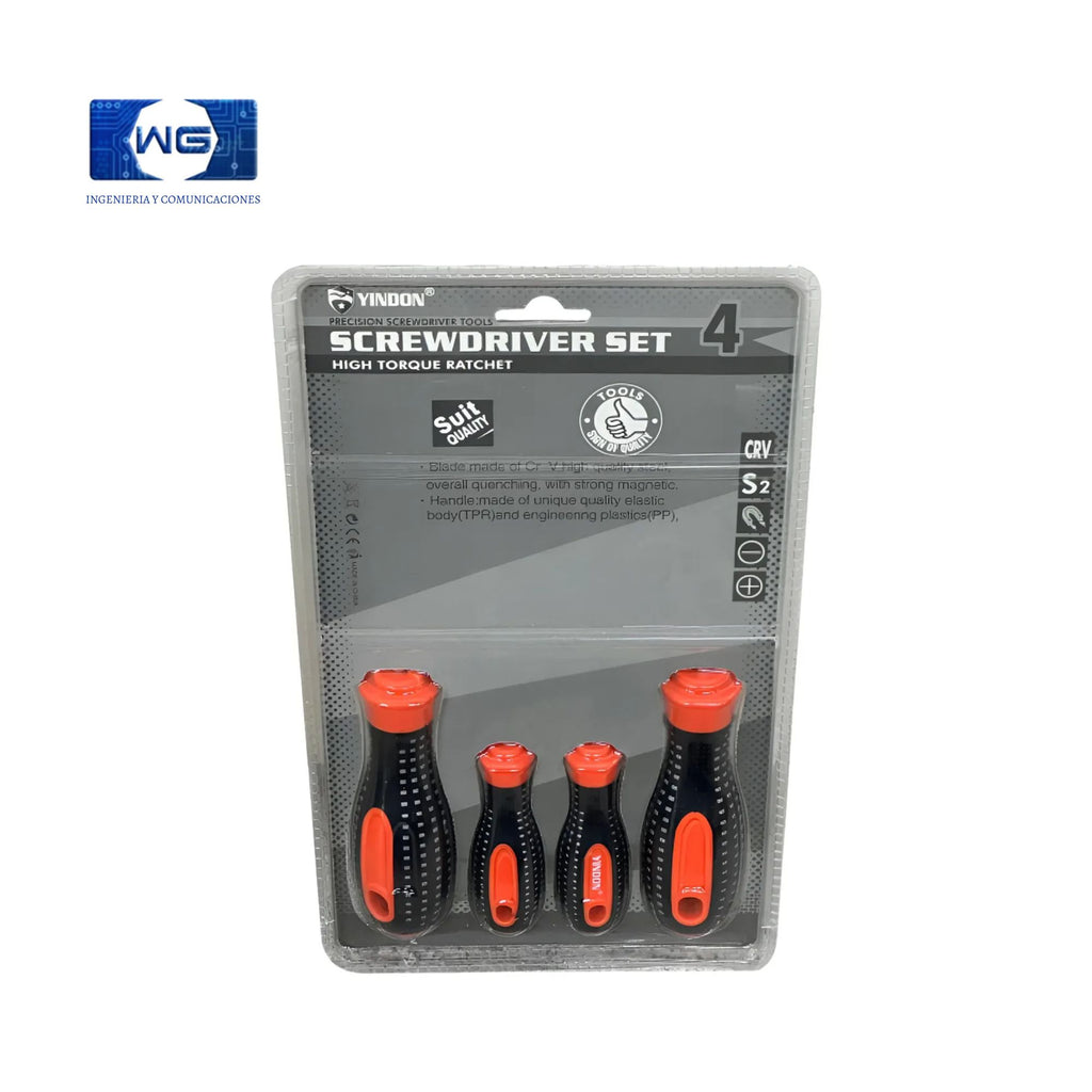 Set destornillador 4 piezas 3568