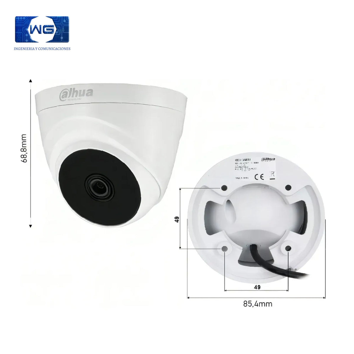 Cámara Dahua Domo 2mpx/1080p
