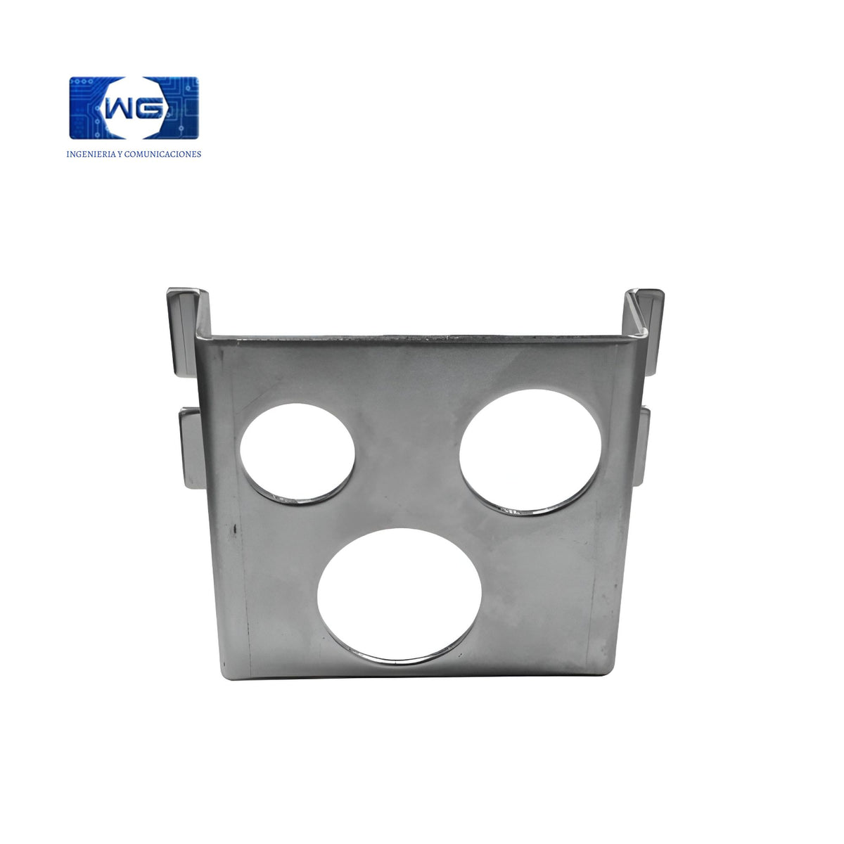 Placa salida tubo para malla porta cable