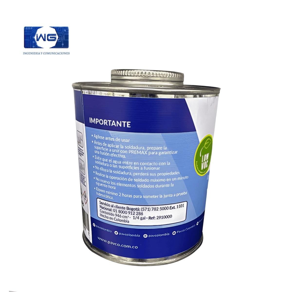 Soldadura para PVC 1/33 gal
