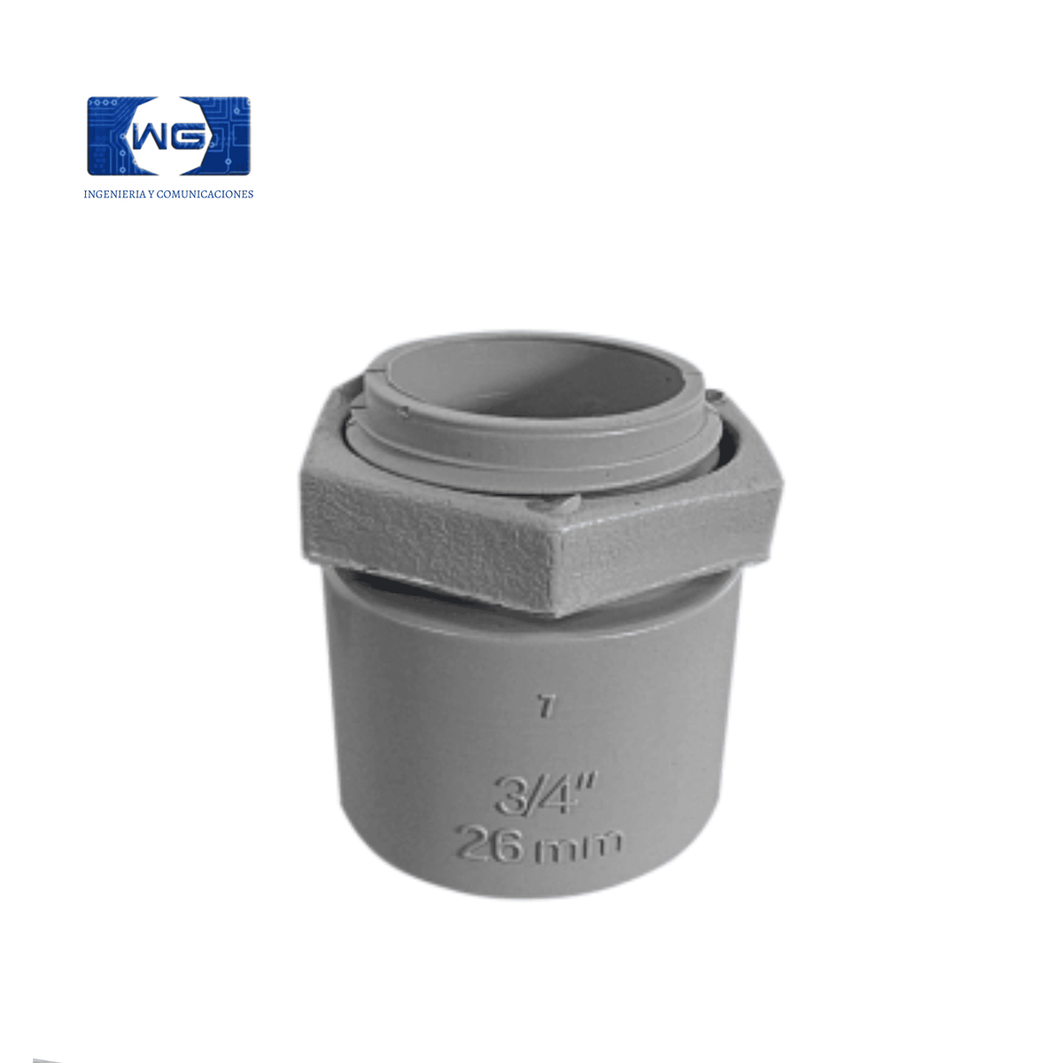 Terminal PVC gris - 3-4